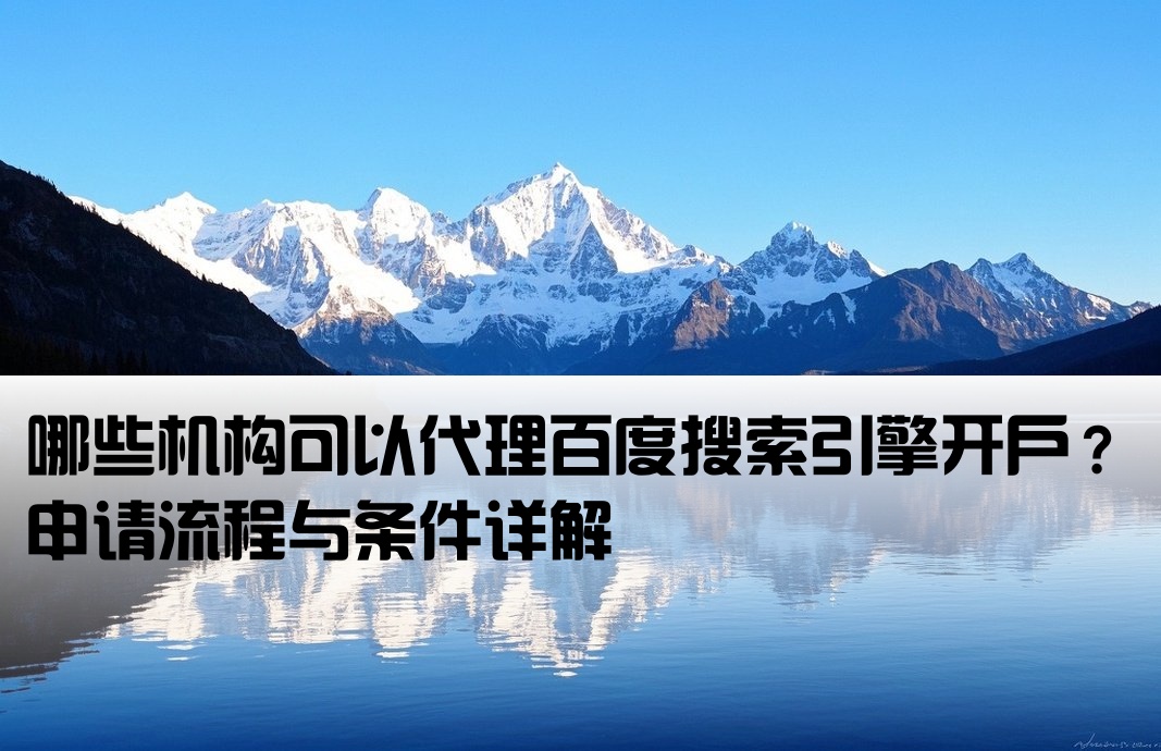 谁代理开户百度搜索引擎